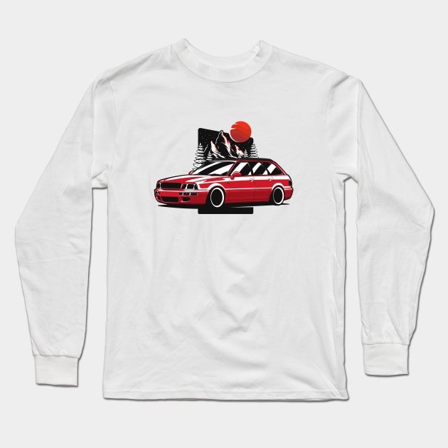 Red S2 Avant Long Sleeve T-Shirt by KaroCars